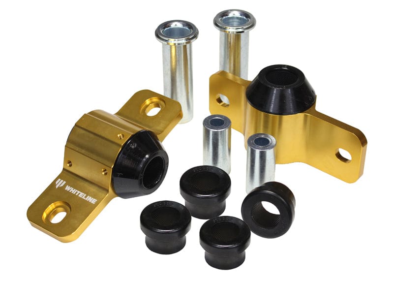 Whiteline 50 x 60 x 20 cm / Performance Alignment - adds +1.0deg caster + anti-dive Front Control Arm Lower - Bushing Kit Double Offset to Suit Ford Mustang S197 SR