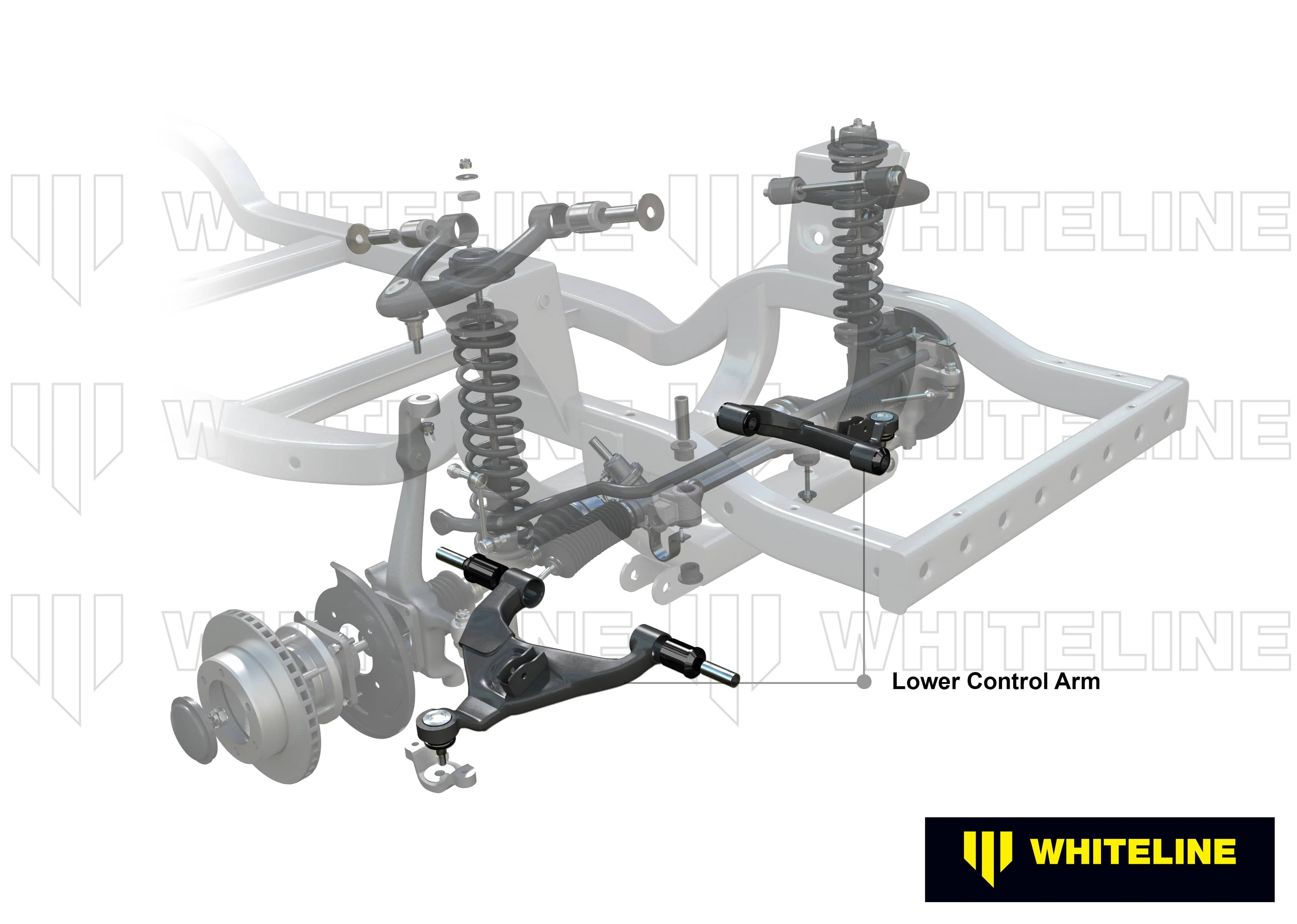 Whiteline 65 x 20 x 10 cm / Replacement - suits models without KDSS Front Control Arm Lower - Arm to Suit Toyota Prado 150 Series and FJ Cruiser GSJ15 SR