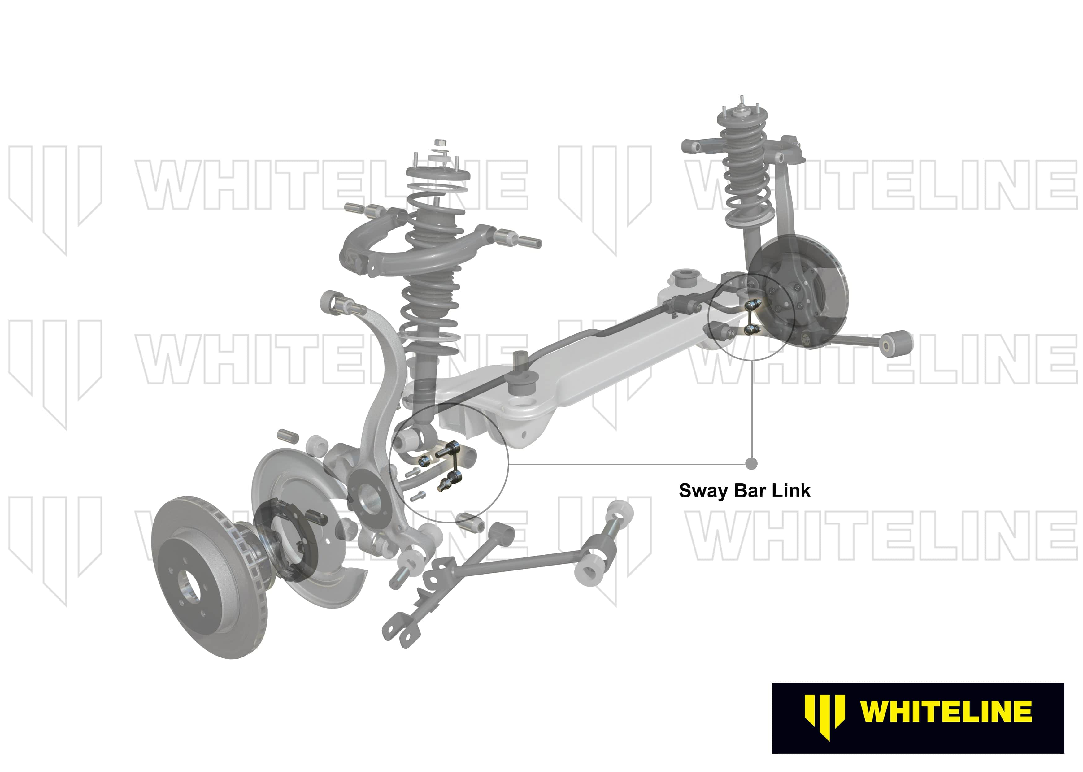 Whiteline 7 x 14 x 20 cm / 85mm - horizontal/vertical - 10mm ball stud/bushing shank Sway Bar Link to Suit Mitsubishi Galant and Nissan Maxima, NX/NXR and Pulsar SR
