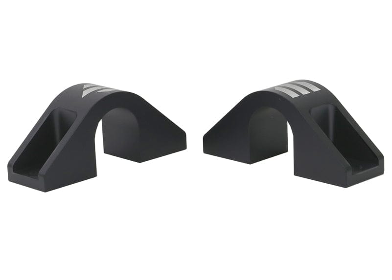 Whiteline 7 x 14 x 20 cm / Billet alloy - X = 62 - 88mm slotted mounting hole Universal Billet Alloy Sway Bar Mount - Saddle Kit 62-88mm Slotted Mounting Hole to suit Universal D Mount Bushing SR