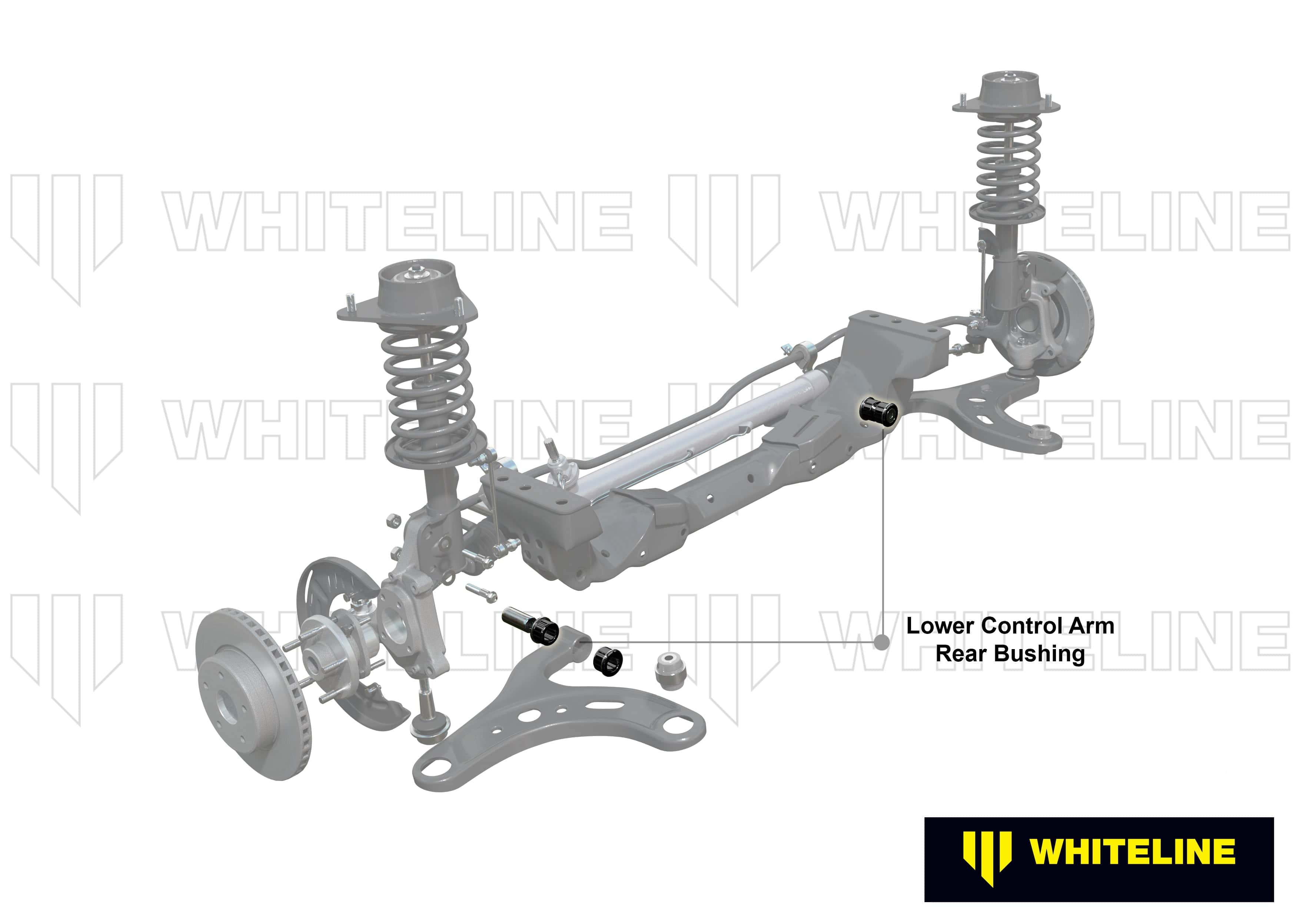 Whiteline 7 x 14 x 20 cm Front Control Arm Lower - Bushing Kit to Suit Hyundai Accent and Kia Rio SR