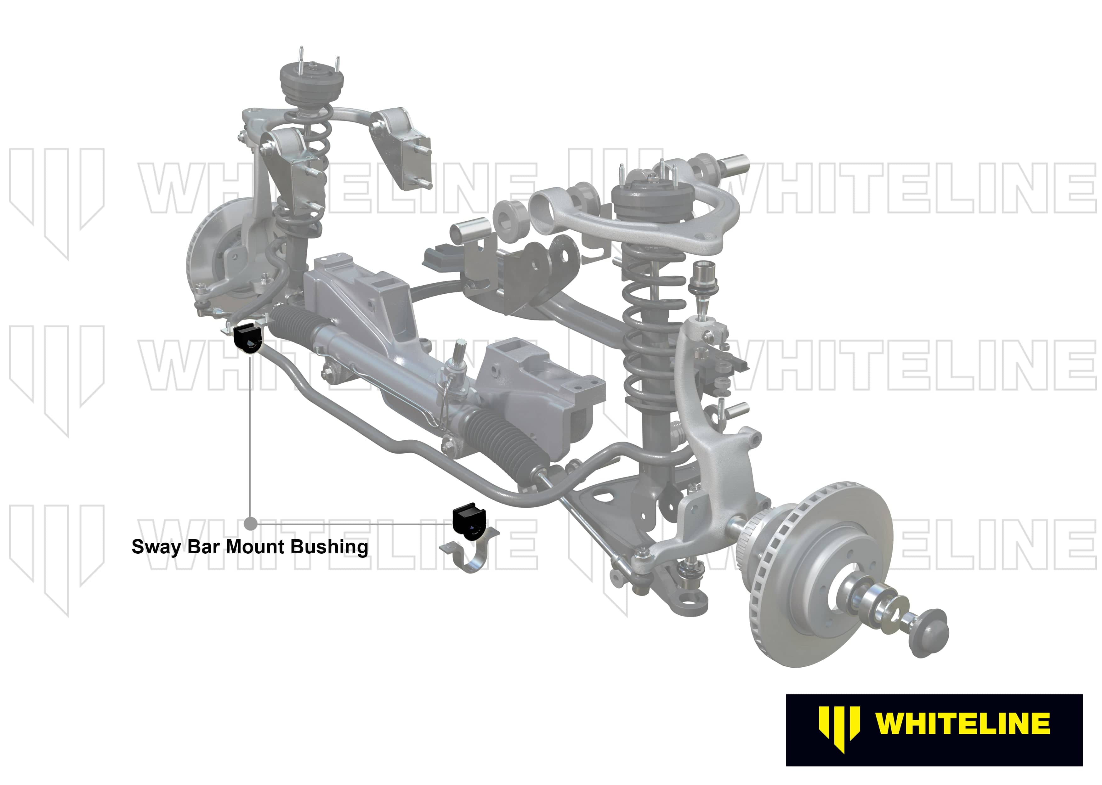 Whiteline 7 x 14 x 20 cm Front Sway Bar Mount - Bushing Kit 30mm to Suit Toyota Soarer Z30 and Lexus SC300, 400 Z30 SR