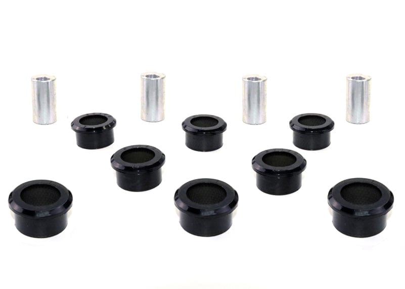 Whiteline 7 x 14 x 20 cm / Performance Alignment - off-car adjustment - adds +/- 0.75deg camber Rear Control Arm - Bushing Kit Double Offset to Suit Nissan 180SX, 200SX. 300ZX and Skyline SR