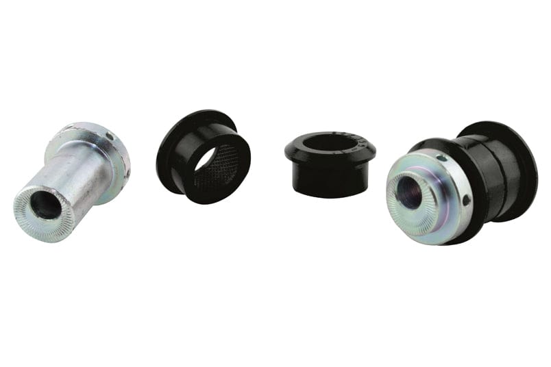 Whiteline 7 x 14 x 20 cm / Performance Alignment - on-car adjustable allows +/- 1.25deg camber Rear Control Arm Upper - Outer Bushing Kit Double Offset to Suit Subaru Liberty and Outback SR