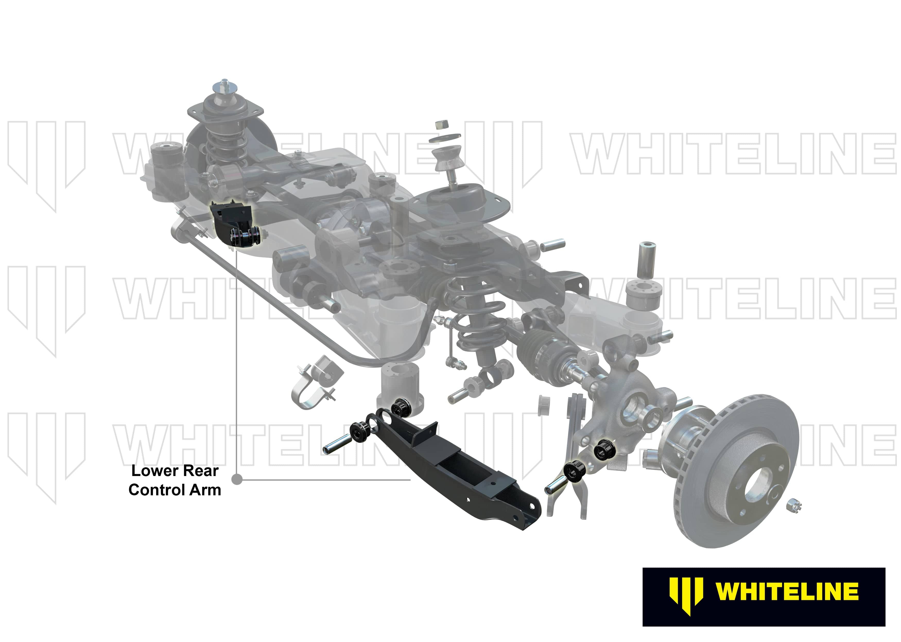 Whiteline 7 x 14 x 20 cm Rear Control Arm Lower Rear - Bushing Kit to Suit BMW 1, 2, 3 and 4 Series SR