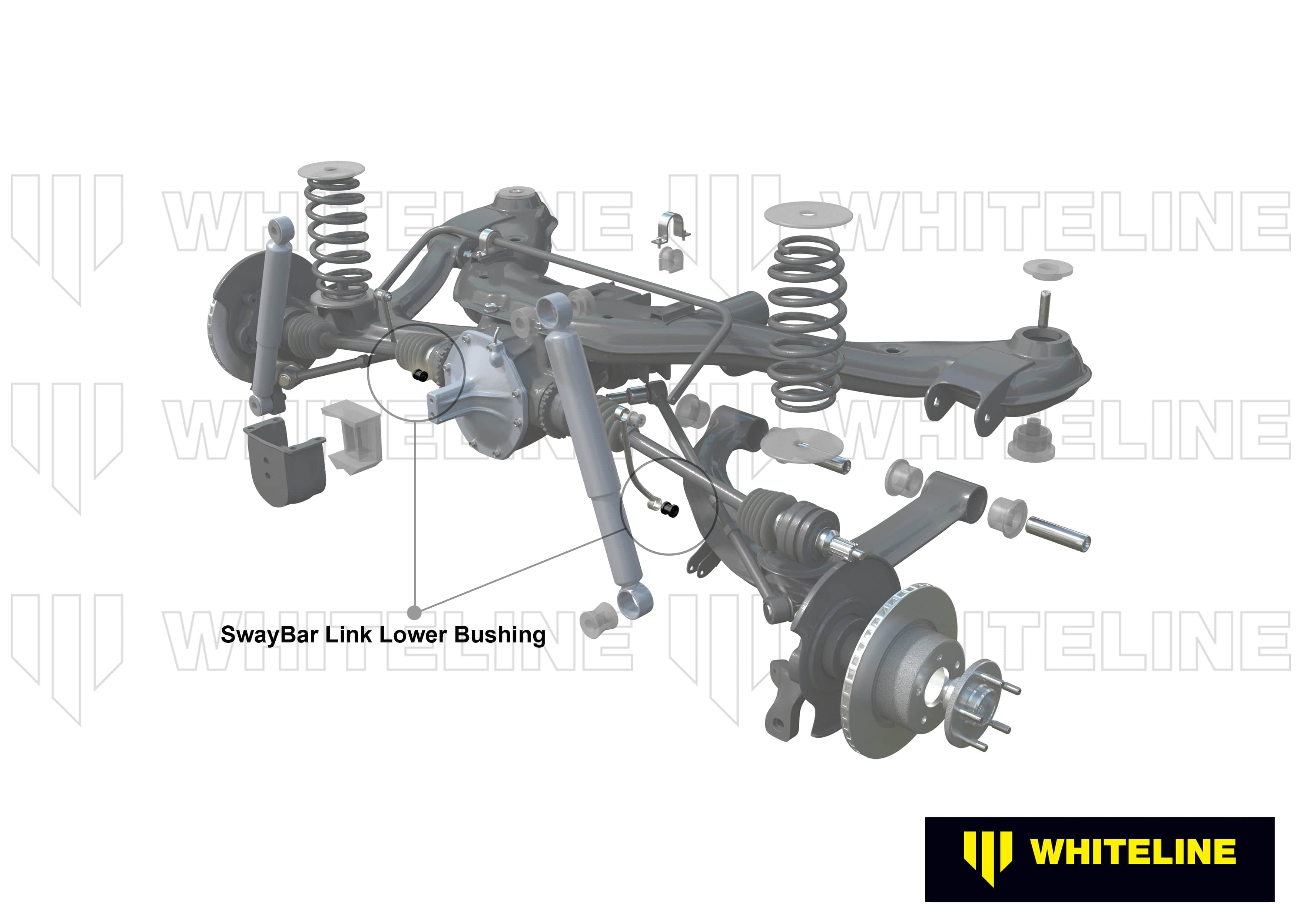 Whiteline 7 x 14 x 20 cm Rear Sway Bar Link - Bushing Kit to Suit Holden Commodore VN-VX and HSV SR