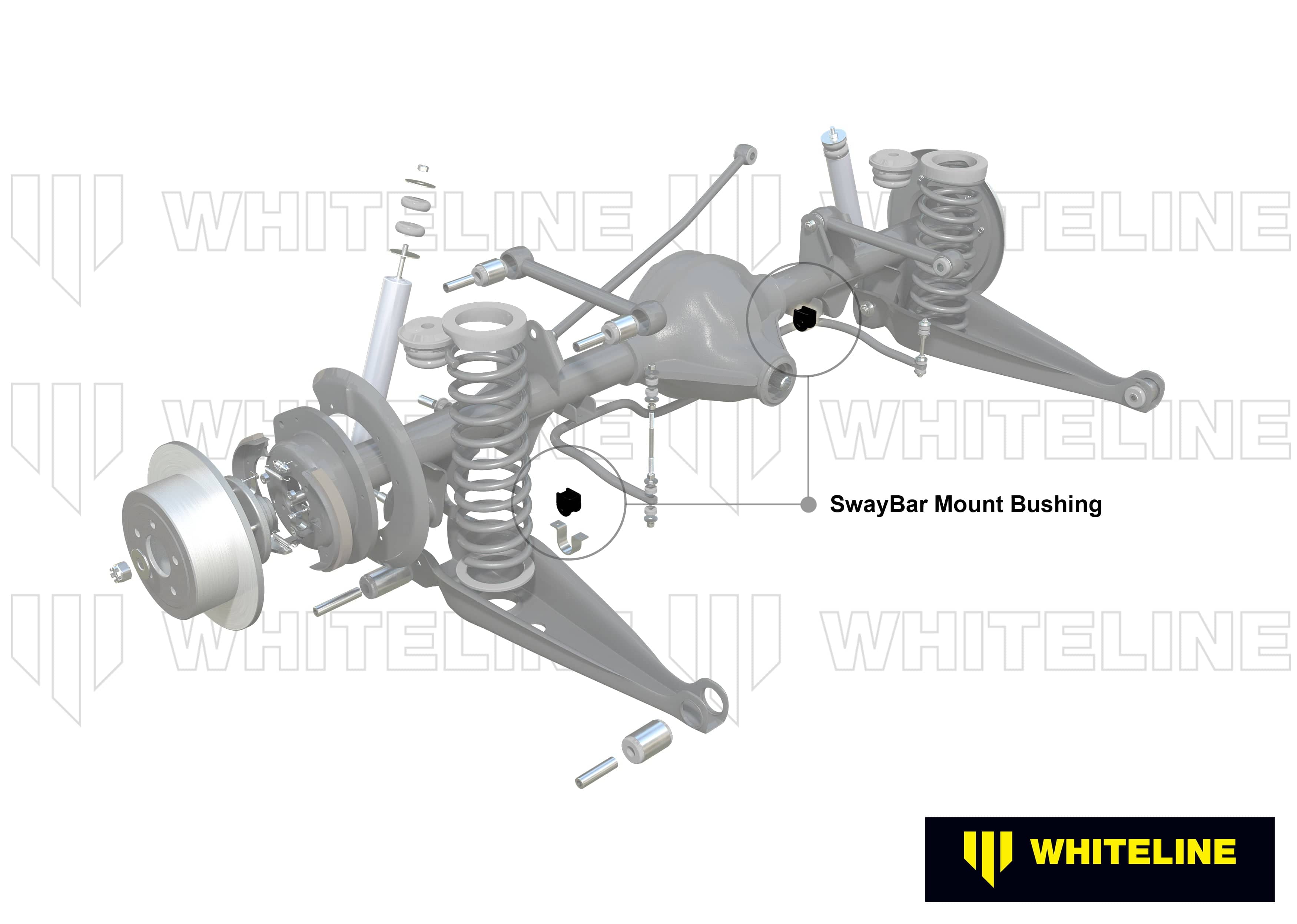 Whiteline 7 x 14 x 20 cm / Service kit - suits Whiteline sway bars Rear Sway Bar Mount - Bushing Kit 22mm to Suit Whiteline Sway Bars SR