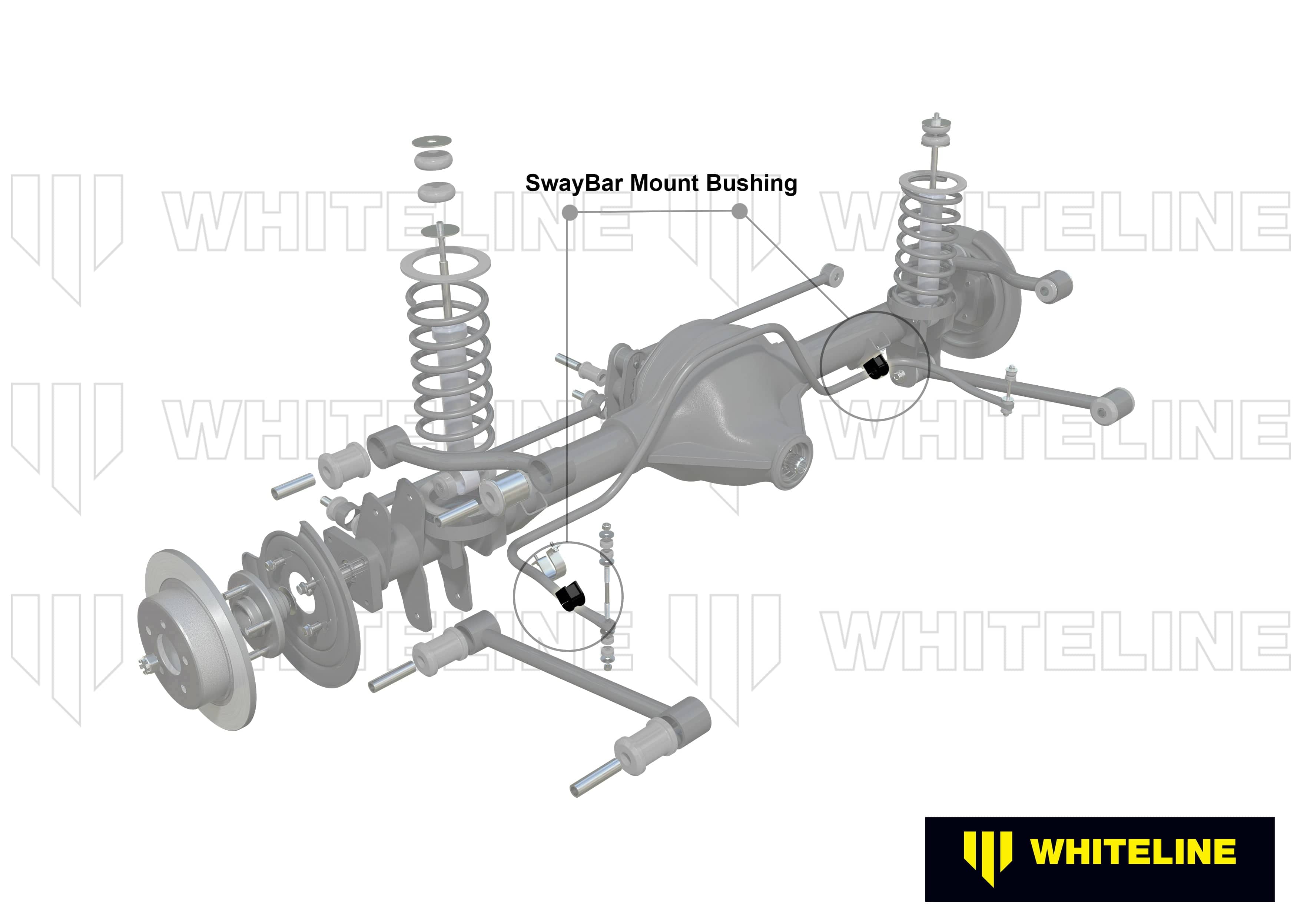 Whiteline 7 x 14 x 20 cm / Service kit - suits Whiteline sway bars Rear Sway Bar Mount - Bushing Kit 24mm to Suit Whiteline Sway Bars SR