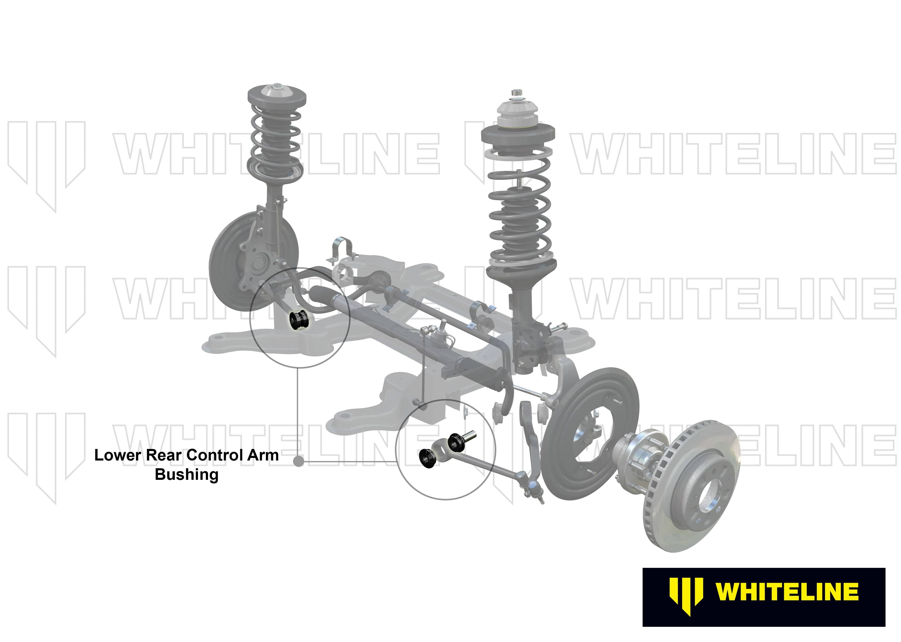 Whiteline 7 x 14 x 20 cm / Standard Alignment - fitter friendly design Front Control Arm Lower - Bushing Kit to Suit Holden Commodore VE, VF and HSV SR