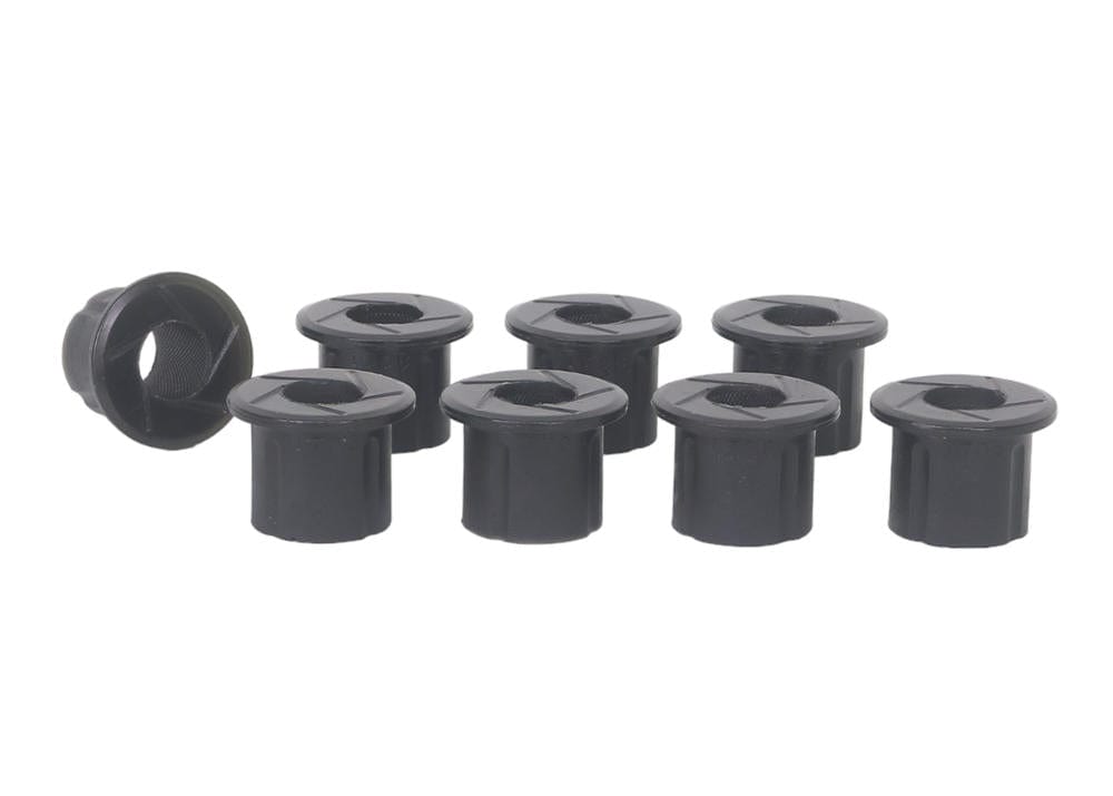 Whiteline 7 x 14 x 20 cm / Suits 4cyl petrol models Rear Leaf Spring - Rear Eye and Shackle Bushing Kit to Suit Nissan Nazara D21 2wd/4wd SR