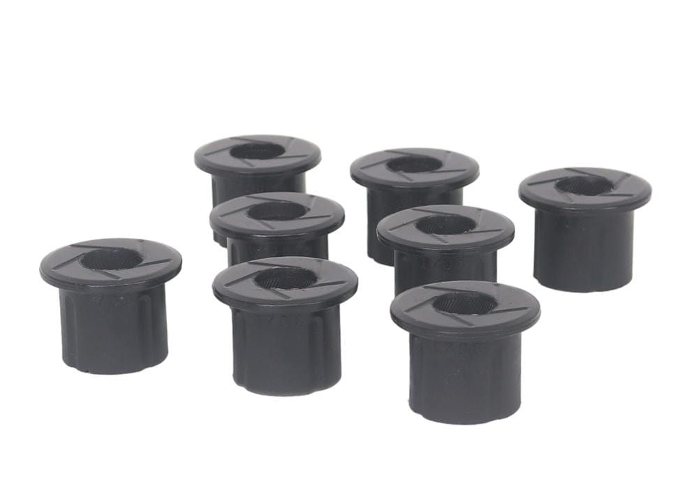 Whiteline 7 x 14 x 20 cm / Suits 4cyl petrol models Rear Leaf Spring - Rear Eye and Shackle Bushing Kit to Suit Nissan Nazara D21 2wd/4wd SR