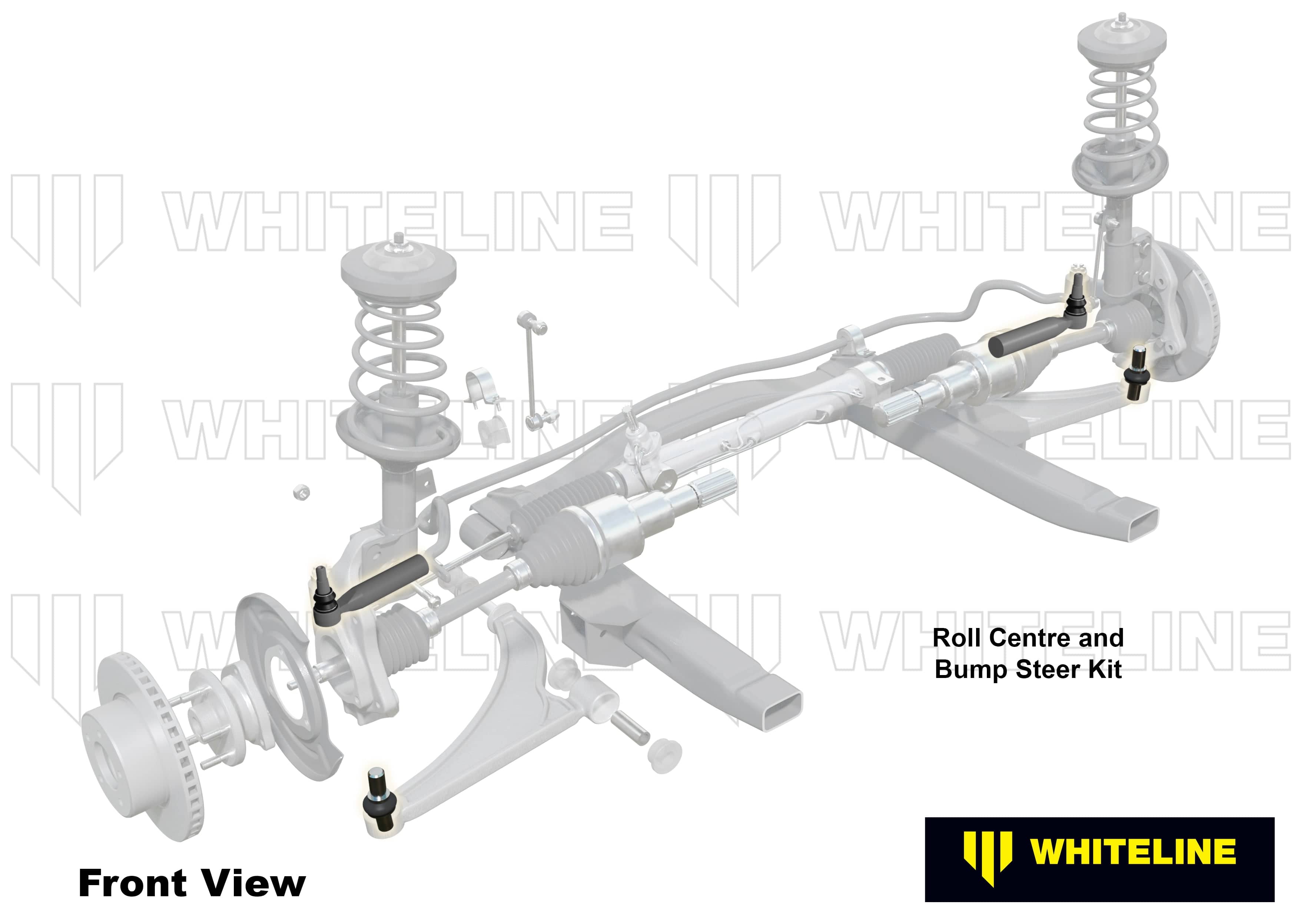Whiteline 7 x 14 x 20 cm / Suits Whiteline KCA313 Front Roll Centre/Bump Steer - Correction Service Kit to Suit Whiteline KCA313 SR