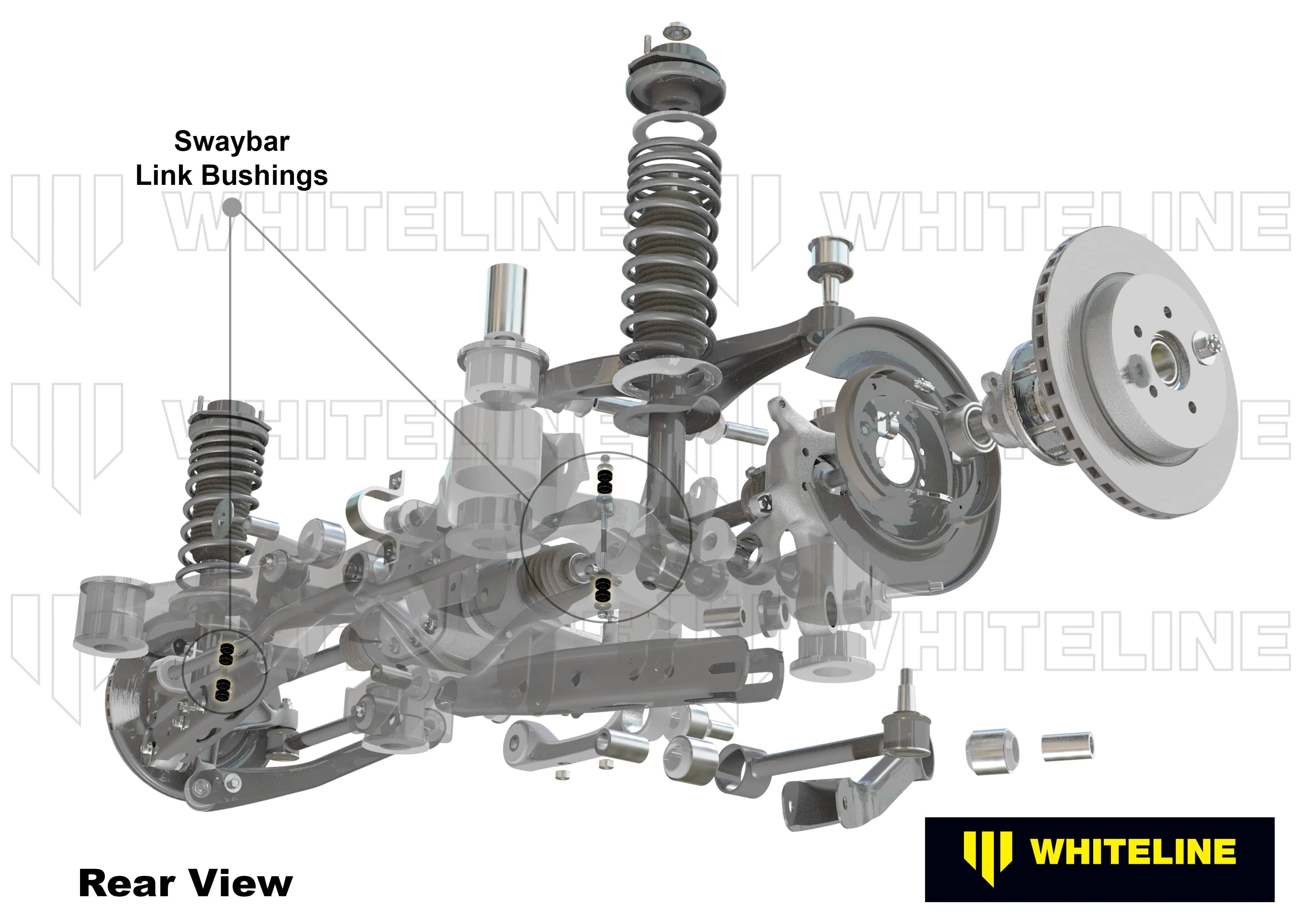 Whiteline 7 x 14 x 20 cm Sway Bar Link - Bushing Kit to Suit Mazda MX-5 NA SR