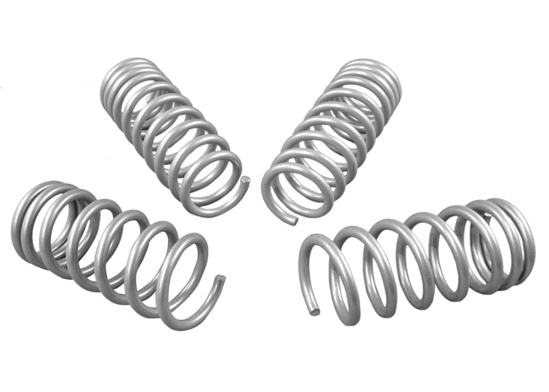 Whiteline Lowers vehicle approximately 25mm front and 35mm rear Front and Rear Coil Springs - Lowered to Suit Nissan 370Z Z34 and Skyline V36 SR