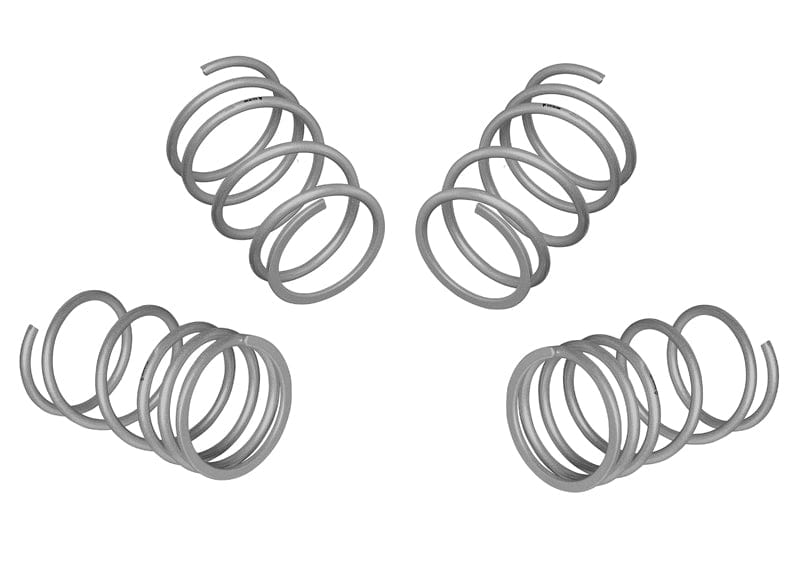 Whiteline Suits models to - MY03 - lowers vehicle approximately 30mm front and 25mm rear Front and Rear Coil Springs - Lowered to Suit Subaru Impreza GD WRX SR