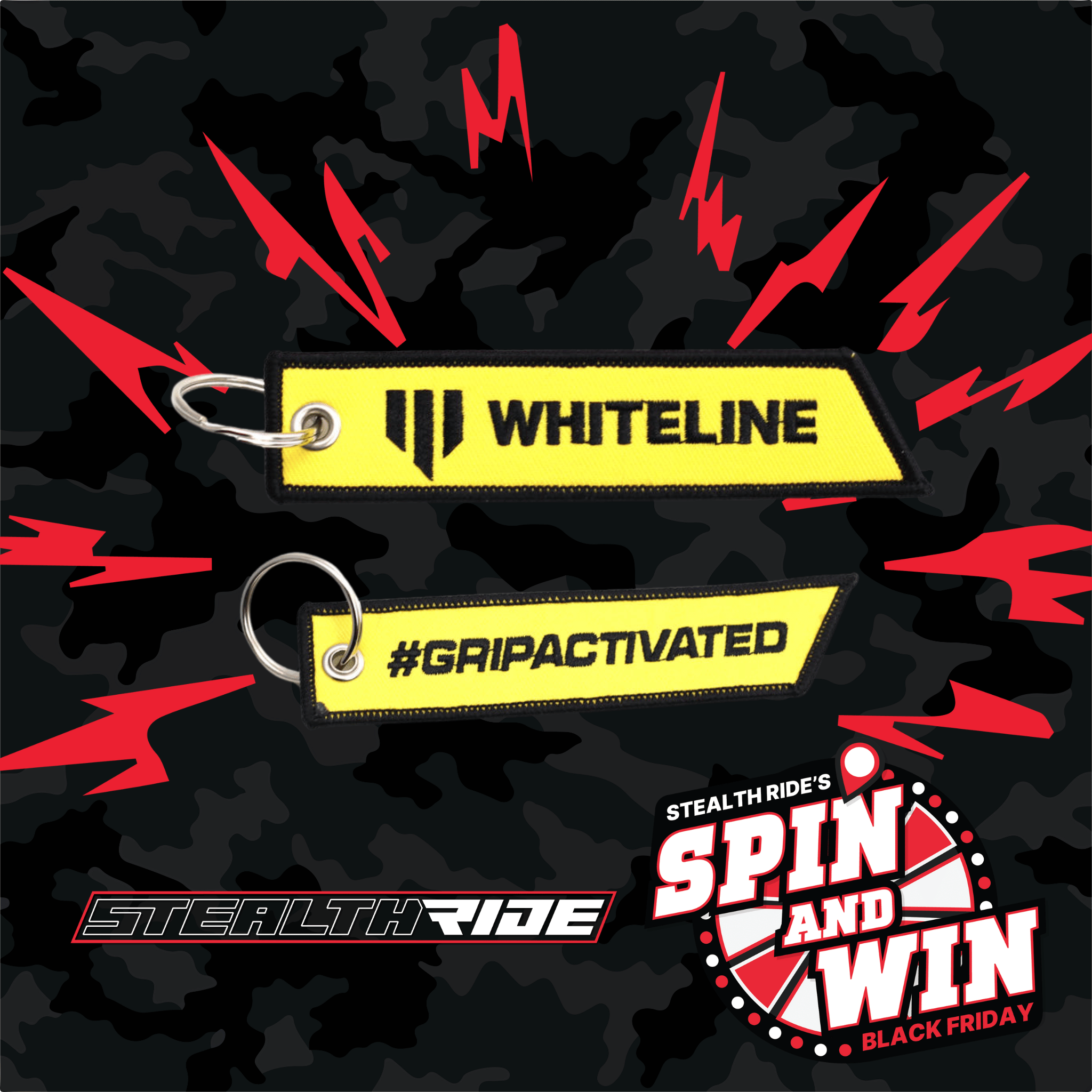 Whiteline Whiteline #GRIPACTIVATED 'Remove Before Flight' Key Ring Whiteline #GRIPACTIVATED 'Remove Before Flight' Key Ring SR