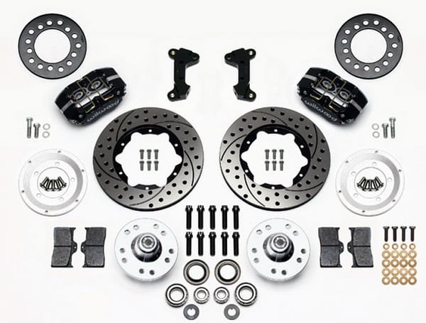 Wilwood Consignment Freight Wilwood Dynapro Dust-Boot Front Brake Kit, 4-Piston 11" SR