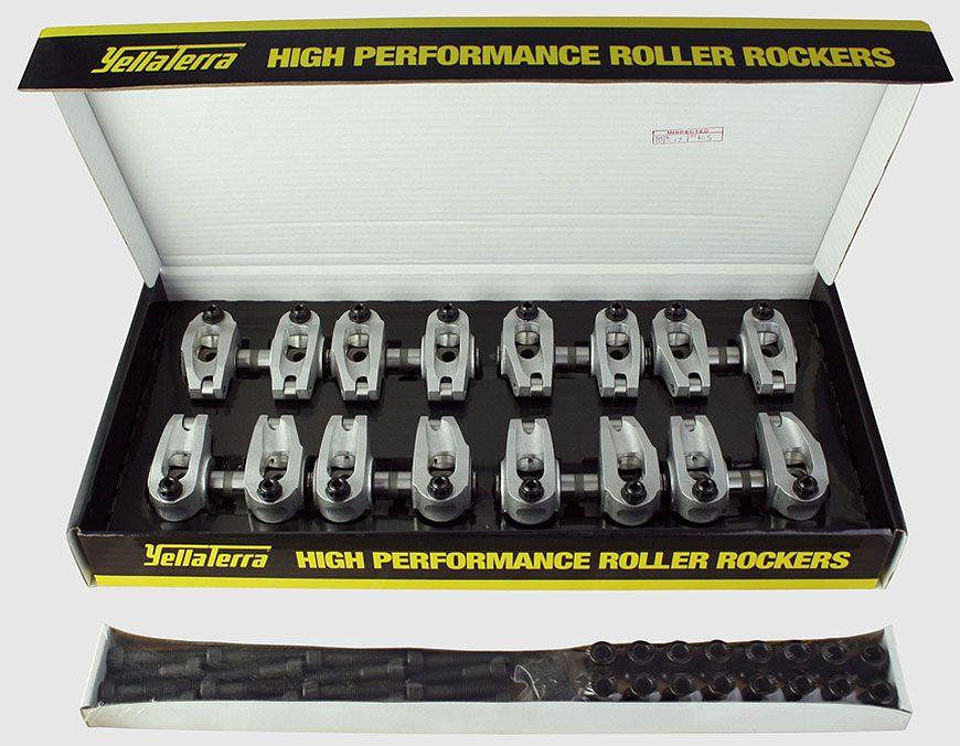 YT Suit GM LS Series LS3/L92/L98 6.2L Yella Terra Roller Rocker Set 1.8 Ratio (8mm Mount, Shaft Bolt-On Non Adjustable) YT6654 SR