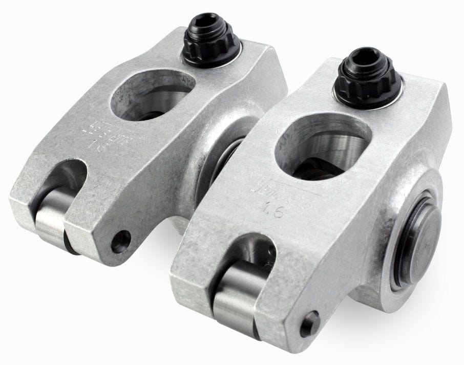 YT Suit SB Chev With AFR 227 Heads With .206" Offset Inlet Yella Terra Platinum Roller Rocker Set 1.6/1.5 Ratio (7/16" Mount, Twin Shaft Adjustable) YT SR