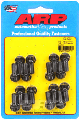 ARP fasteners Exhaust Header Bolt Kit, Hex Head Black Oxide AR100-1202