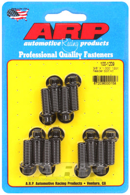 ARP fasteners Exhaust Header Bolt Kit, 12-Point Black Oxide AR100-1209