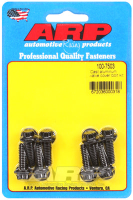 ARP fasteners Valve Cover Bolt Kit, 12-Point Head Black Oxide AR100-7503
