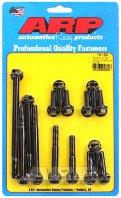 ARP fasteners Timing Cover & Water Pump Bolt Kit, Hex Head Black Oxide AR154-1504