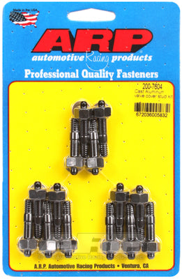 ARP fasteners Valve Cover Stud Kit, Hex Nut Black Oxide AR200-7604