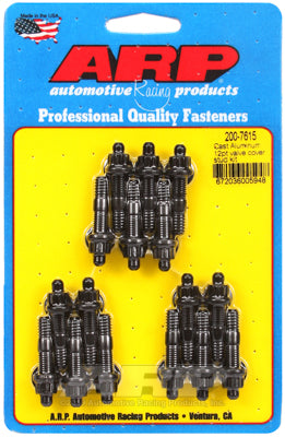 ARP fasteners Valve Cover Stud Kit, 12-Point Nut Black Oxide AR200-7615