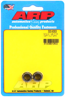 ARP fasteners 12-Point Nut, Chrome Moly Black Oxide AR300-8353