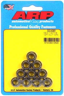 ARP fasteners 12-Point Nut, Chrome Moly Black Oxide AR300-8361