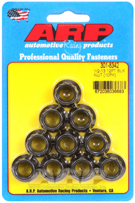 ARP fasteners 12-Point Nut, Chrome Moly Black Oxide AR301-8342