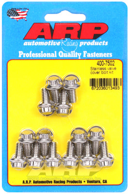 ARP fasteners Valve Cover Bolt Kit, 12-Point Head S/S AR400-7502