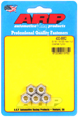 ARP fasteners S/S Hex Nyloc Nuts AR400-8662