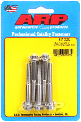 ARP fasteners 5-Pack Bolt Kit, 12-Point Head S/S AR611-2000