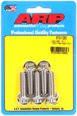 ARP fasteners 5-Pack Bolt Kit, 12-Point Head S/S AR613-1250