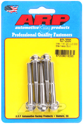 ARP fasteners 5-Pack Bolt Kit, Hex Head S/S AR621-2000