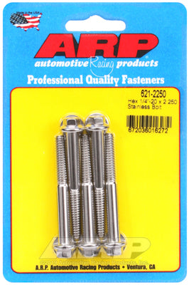 ARP fasteners 5-Pack Bolt Kit, Hex Head S/S AR621-2250