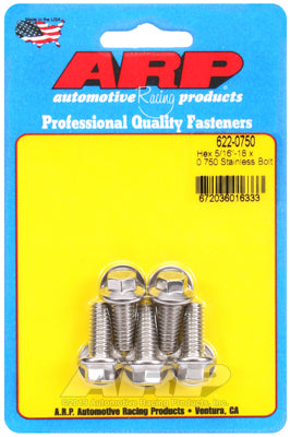 ARP fasteners 5-Pack Bolt Kit, Hex Head S/S AR622-0750
