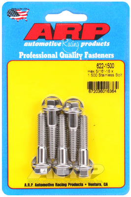 ARP fasteners 5-Pack Bolt Kit, Hex Head S/S AR622-1500