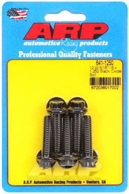 ARP fasteners 5-Pack Bolt Kit, 12-Point Head Black Oxide AR641-1250