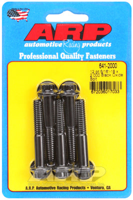 ARP fasteners 5-Pack Bolt Kit, 12-Point Head Black Oxide AR641-2000