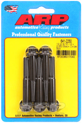 ARP fasteners 5-Pack Bolt Kit, 12-Point Head Black Oxide AR641-2250