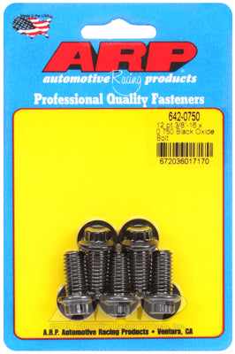 ARP fasteners 5-Pack Bolt Kit, 12-Point Head Black Oxide AR642-0750