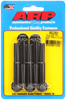 ARP fasteners 5-Pack Bolt Kit, 12-Point Head Black Oxide AR642-2500