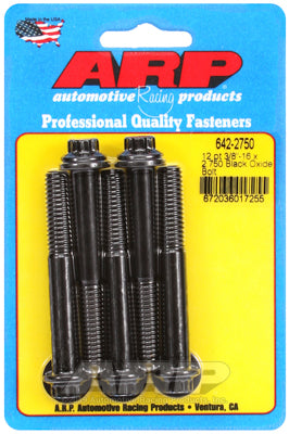 ARP fasteners 5-Pack Bolt Kit, 12-Point Head Black Oxide AR642-2750