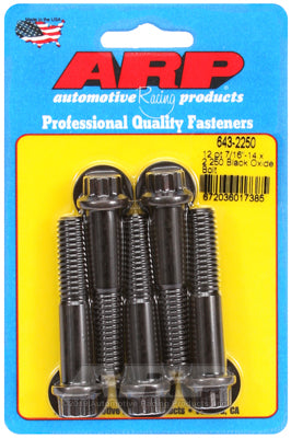 ARP fasteners 5-Pack Bolt Kit, 12-Point Head Black Oxide AR643-2250