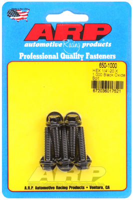 ARP fasteners 5-Pack Bolt Kit, Hex Head Black Oxide AR650-1000