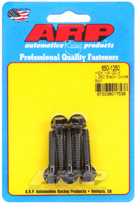 ARP fasteners 5-Pack Bolt Kit, Hex Head Black Oxide AR650-1250