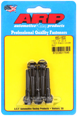 ARP fasteners 5-Pack Bolt Kit, Hex Head Black Oxide AR650-1500